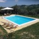 A good view of the private pool at the Villa Colle Di Paulo in Abruzzo